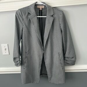 Philosophy, black and white check jacket size small